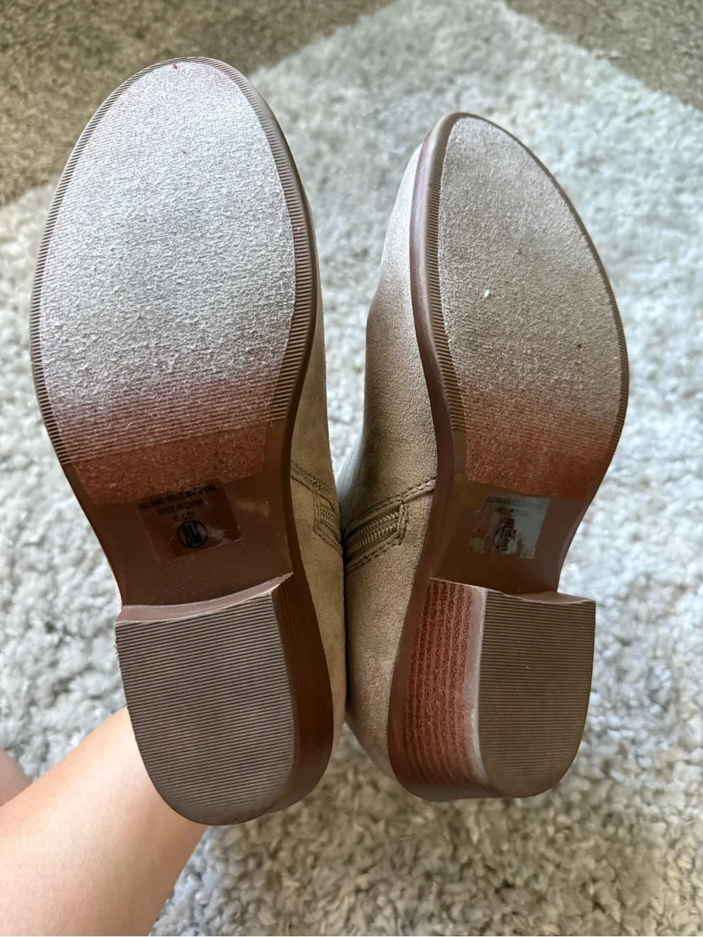 Women’s Taupe Suede Ankle Booties - Stylish Everyday Comfort
